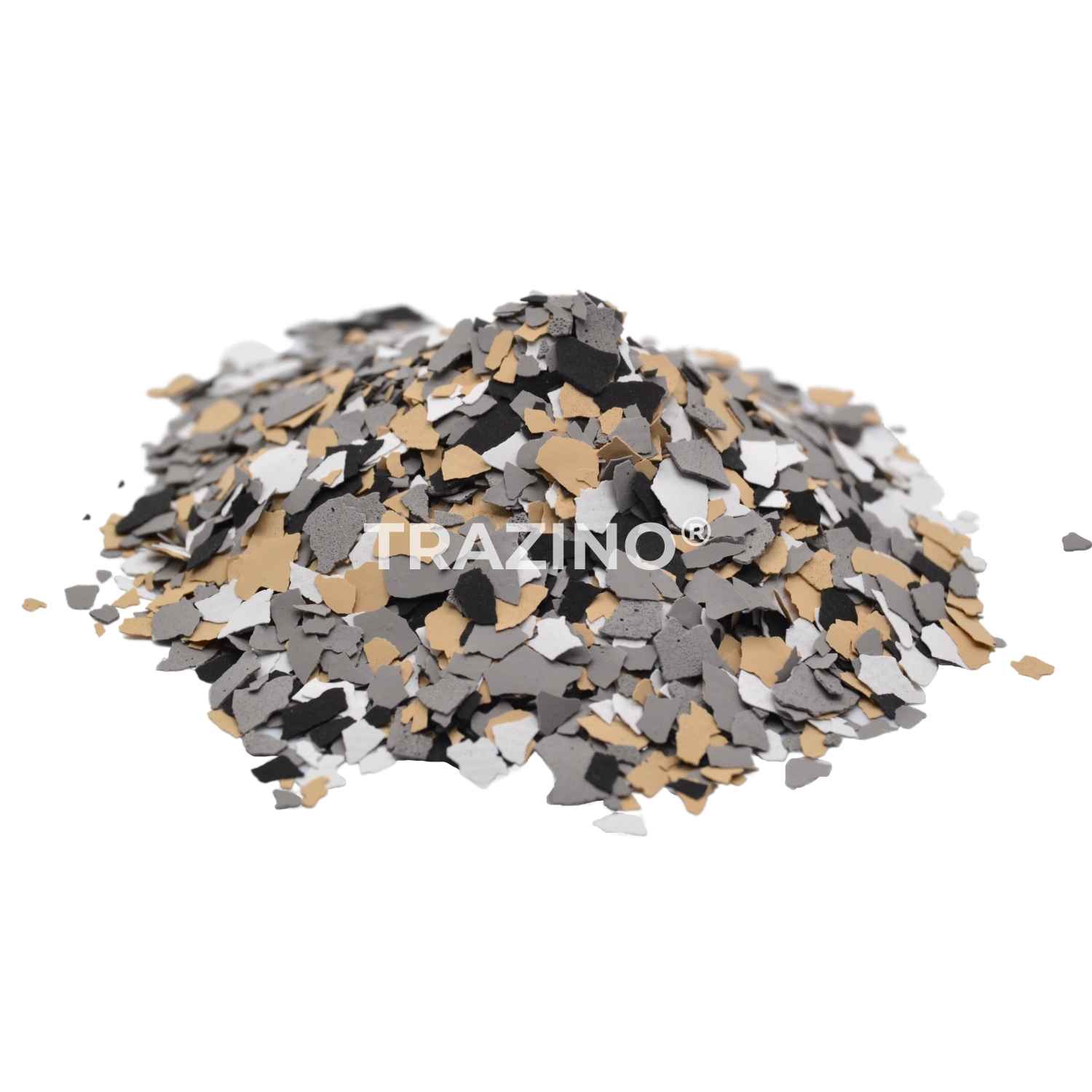Trazino® Farbchipsmischung Dessin 713 zum Einstreuen für Beschichtungen Trazino® Farbchipsmischung Dessin 713 zum Einstreuen für Beschichtungen